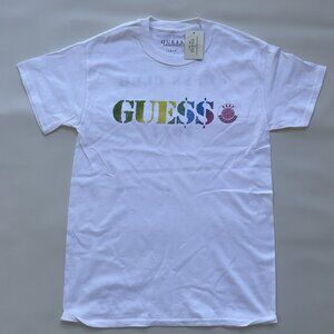 Guess Men’s Originals White T-Shirt Shoert Sleeves Size S